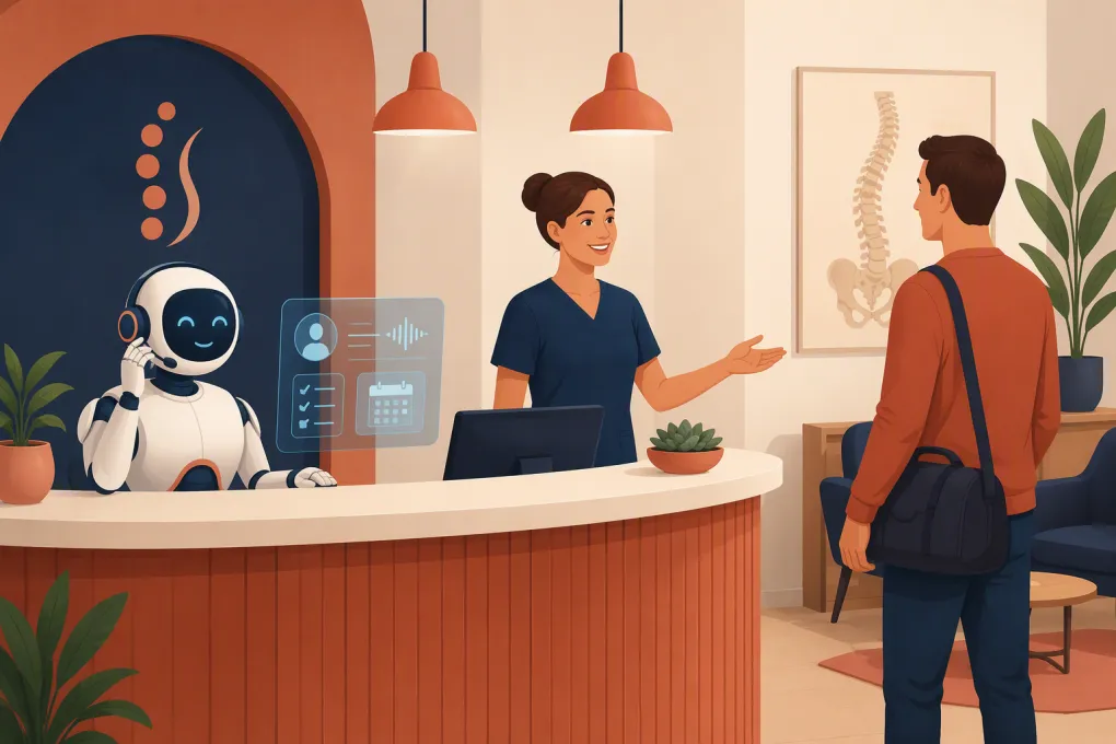 AI receptionist handling calls and scheduling appointments for a chiropractic clinic