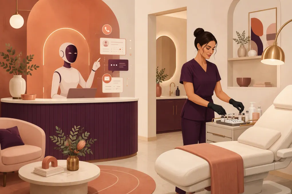 AI assistant managing calls and bookings for a cosmetic injection studio