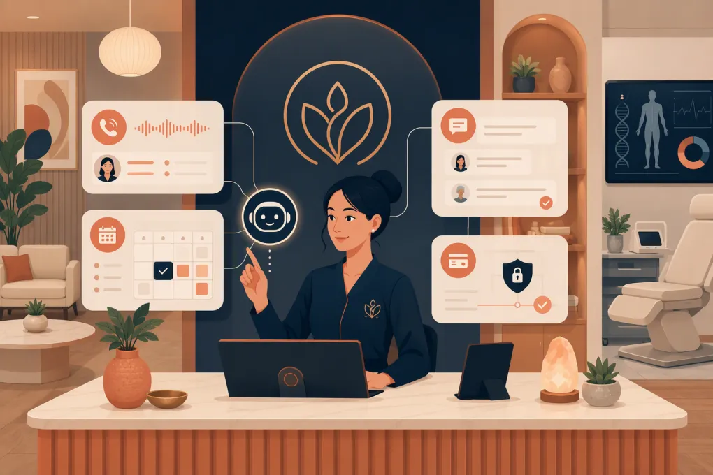 AI receptionist coordinating inquiries, appointments and follow-ups for a longevity clinic
