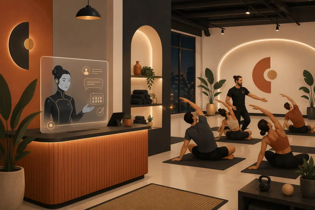 AI receptionist managing inquiries and bookings for a mobility training studio