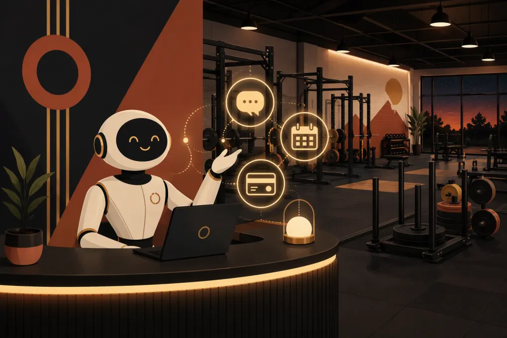 AI receptionist managing leads and bookings for a strength and conditioning gym