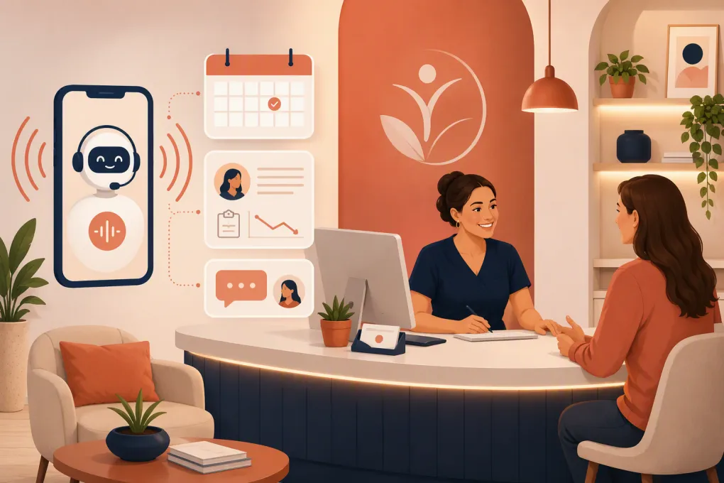 AI receptionist managing calls and consultation bookings for a weight loss clinic