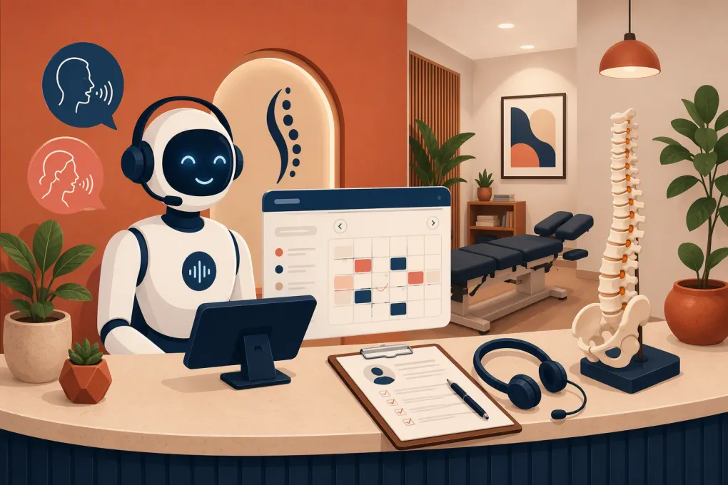 AI receptionist handling English and Spanish calls for a chiropractic clinic