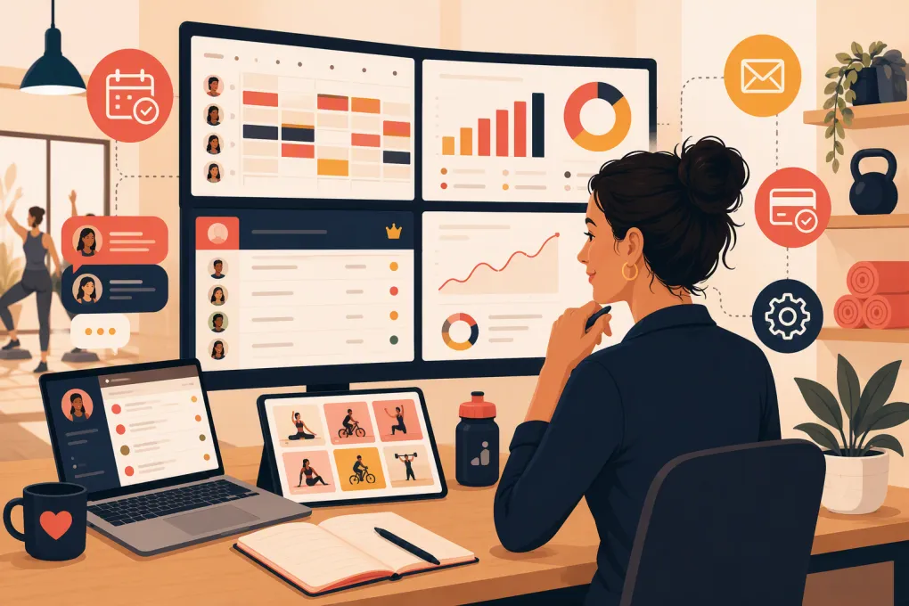 Fitness studio operator comparing booking, billing and automation platforms