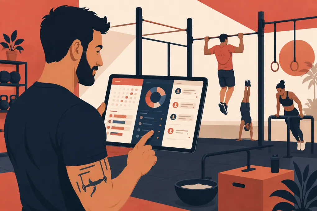 Calisthenics gym owner comparing booking, billing and member management software