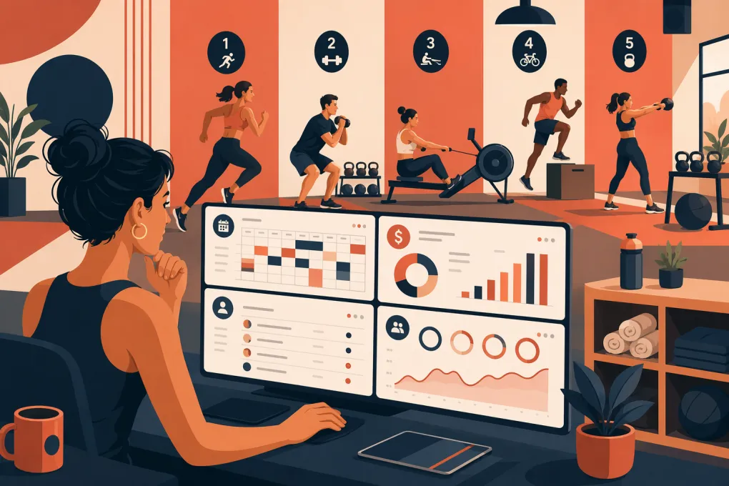 HIIT studio operator comparing booking, billing and lead management software