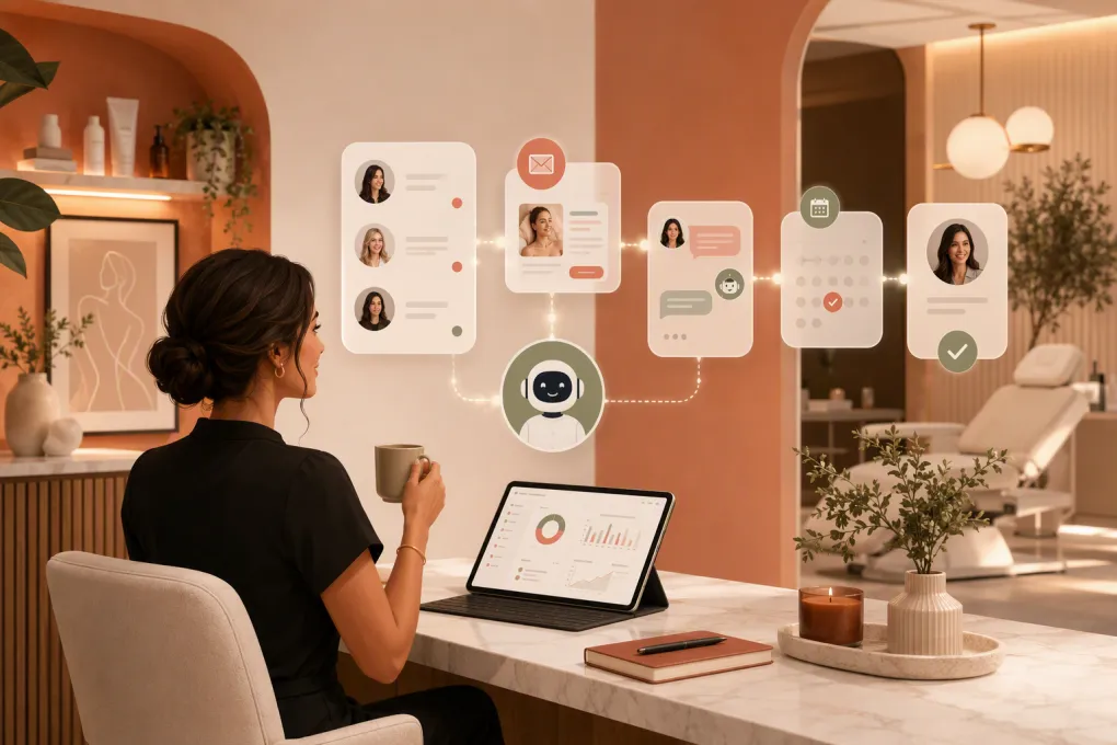 Med spa lead reactivation workflow turning dormant inquiries into booked consultations