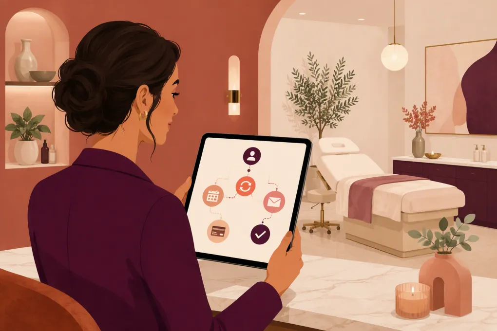 Med spa operator managing automated membership renewal reminders and payments