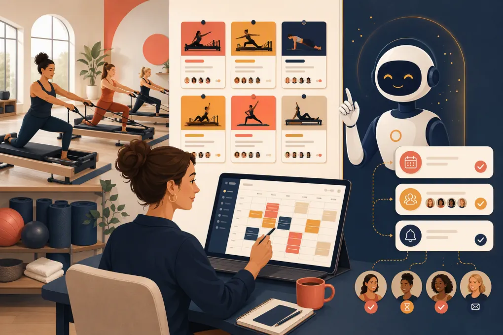 Fitness studio operator using automated reminders and waitlists to prevent no-shows