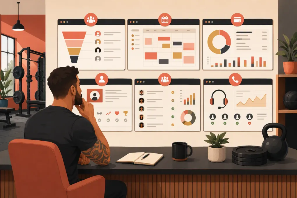 Independent gym owner comparing Kilo with five gym management software alternatives