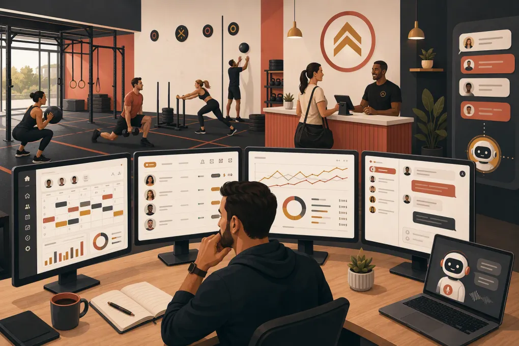 Bootcamp operator comparing gym software for booking, billing, lead management, and member check-in